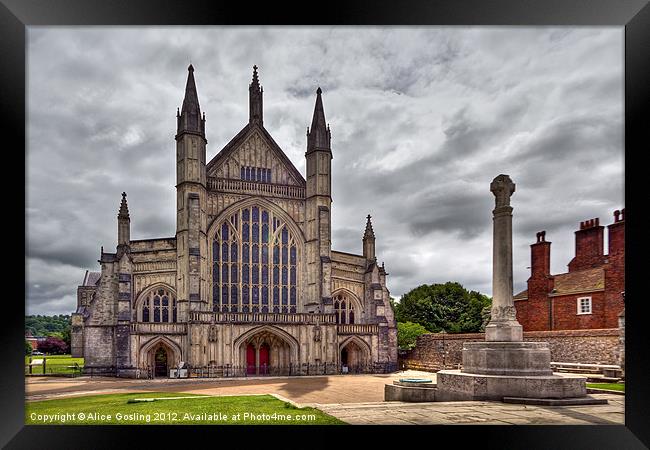 Winchester Cathedral Hampshire Framed Print by Alice Gosling