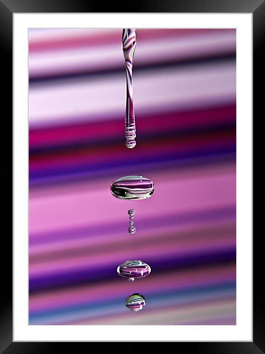 Rainbow Water Framed Mounted Print by Alice Gosling