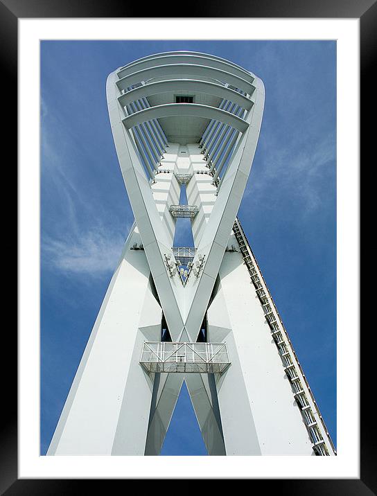 Spinnaker Tower Framed Mounted Print by Alice Gosling