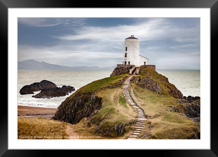 Old lighthouse Goleudy Twr Mawr, Anglesey Framed Mounted Print by Paul Praeger