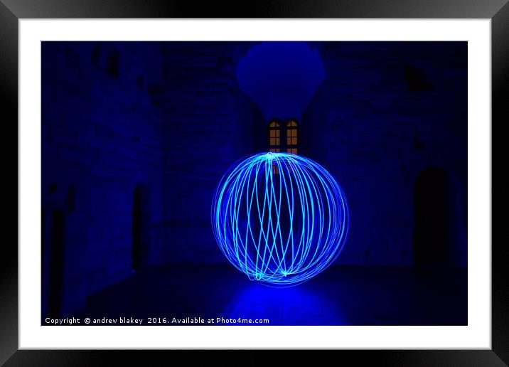 Orb At castle Keep Framed Mounted Print by andrew blakey
