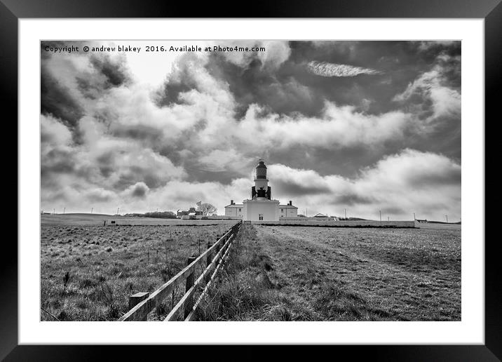 Souter Lighthouse Framed Mounted Print by andrew blakey