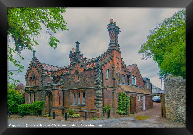 Brick Merchants house,whitburn Framed Print by andrew blakey