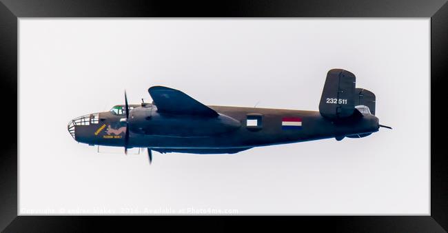North American B-25 Mitchell Framed Print by andrew blakey
