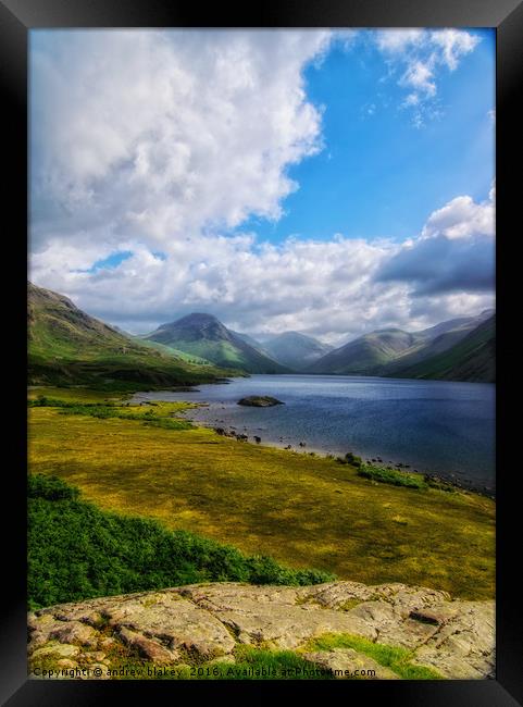 Wastwater Framed Print by andrew blakey