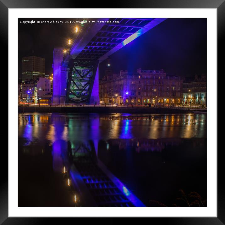 Northern Reflection Framed Mounted Print by andrew blakey