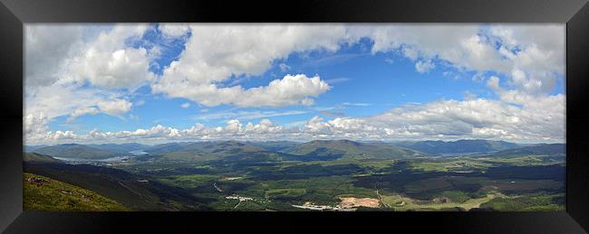 Nevis Range panorama  Framed Print by Paul Phillips