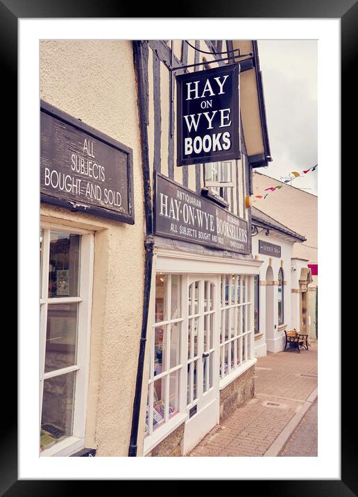 Bookshop Framed Mounted Print by Richard Downs