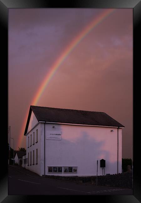 Acapela and Rainbow Framed Print by Richard Downs