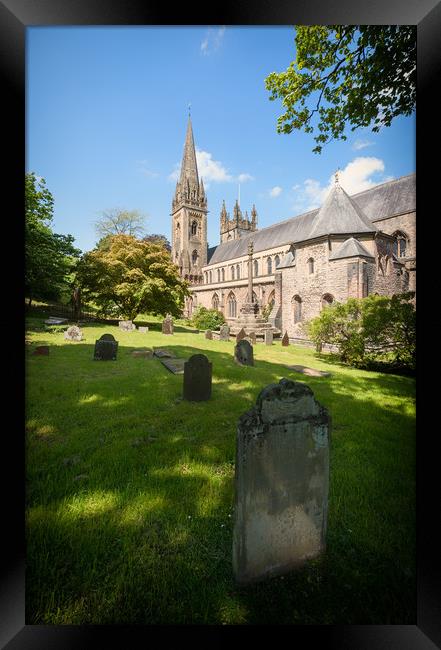 Llandaff Cathedral, South Wales Framed Print by Richard Downs
