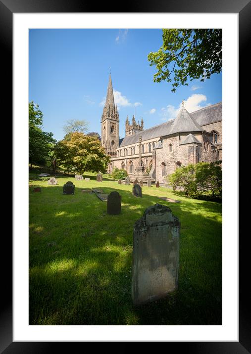 Llandaff Cathedral, South Wales Framed Mounted Print by Richard Downs