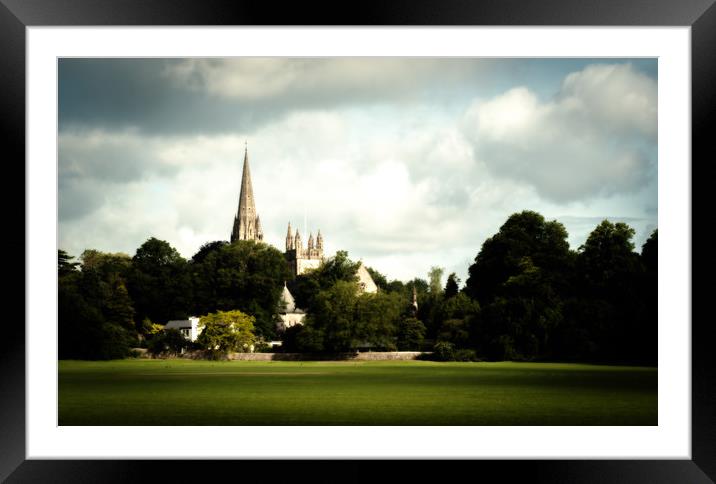Llandaff Cathedral Gothic Framed Mounted Print by Richard Downs