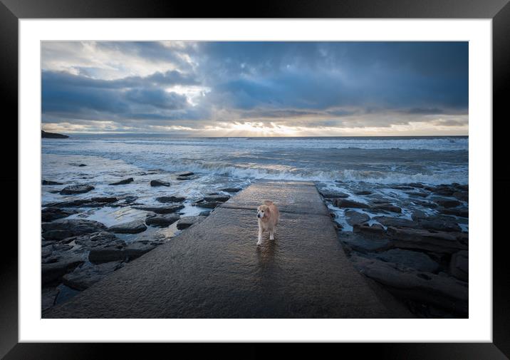 Southerndown Sunset Framed Mounted Print by Richard Downs