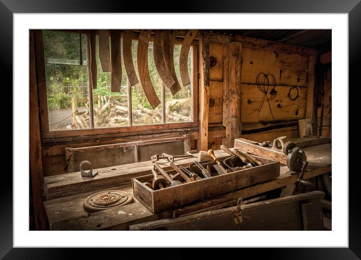 Workbench Framed Mounted Print by Richard Downs