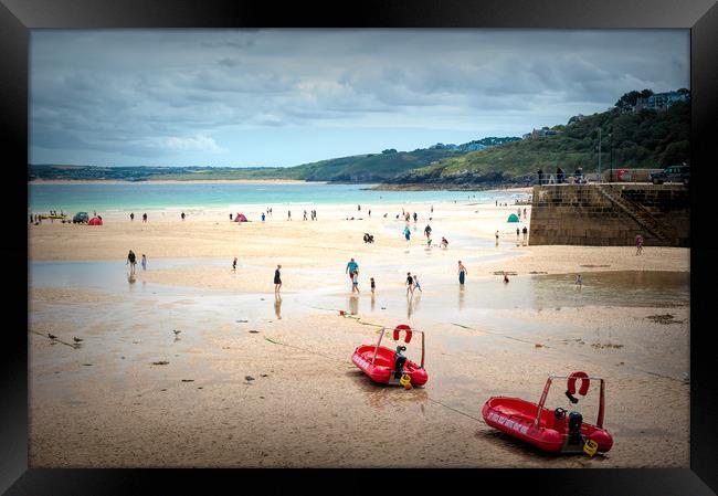 St Ives, Cornwall Framed Print by Richard Downs