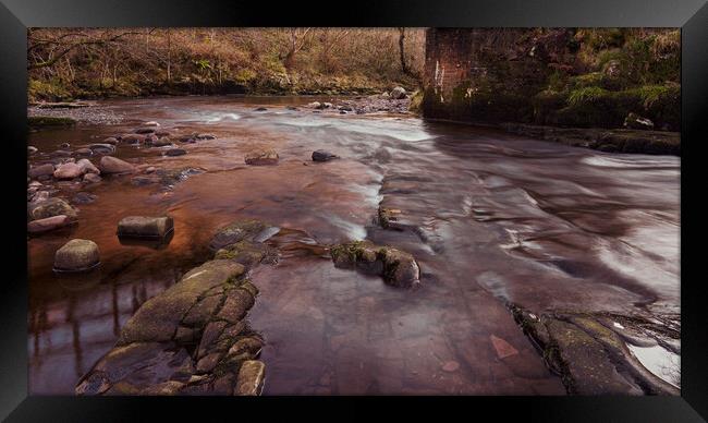 Brecon Flow Framed Print by Richard Downs