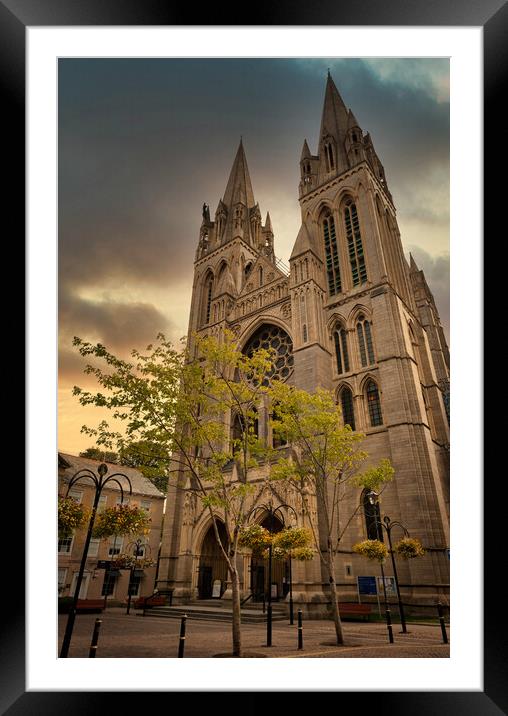 Truro Cathedral Framed Mounted Print by Richard Downs