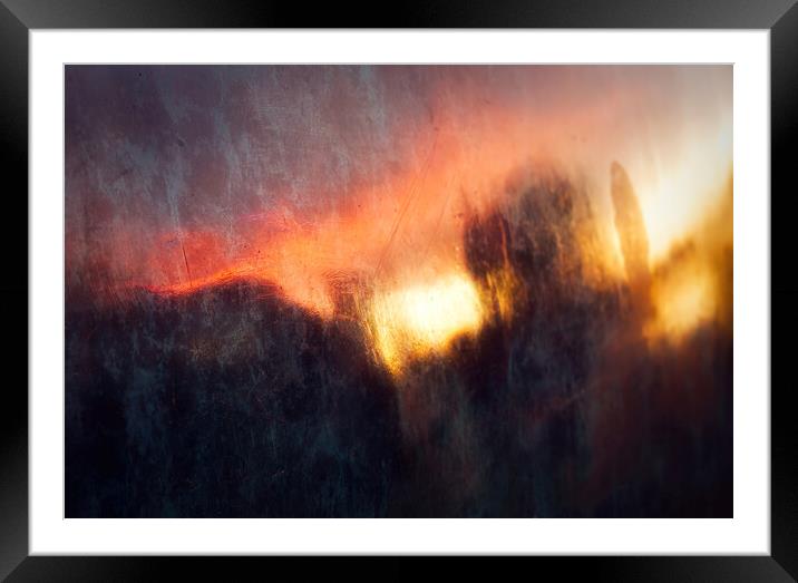 Sunset in Bronze Framed Mounted Print by Richard Downs