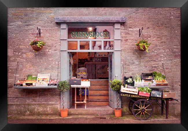 The Greengrocer Framed Print by Richard Downs