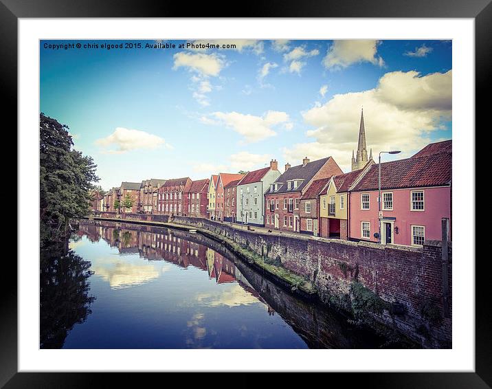 quayside nowich  Framed Mounted Print by chris elgood