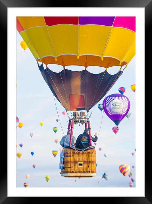 Albuquerque Balloon Fiesta Framed Mounted Print by Kobby Dagan