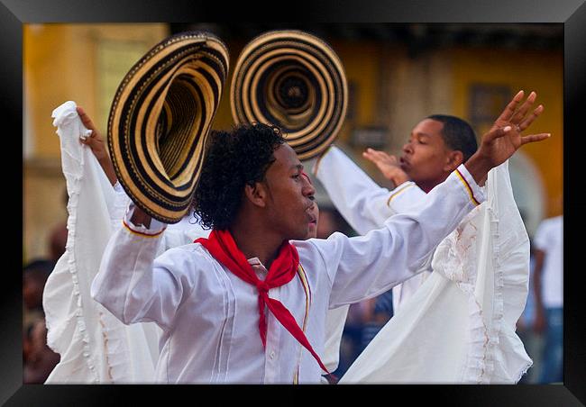 Cartagena de Indias celebration Framed Print by Kobby Dagan