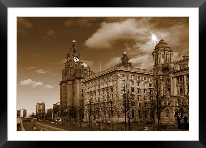  The Liver Building, Liverpool, UK Framed Mounted Print by Gregg Howarth