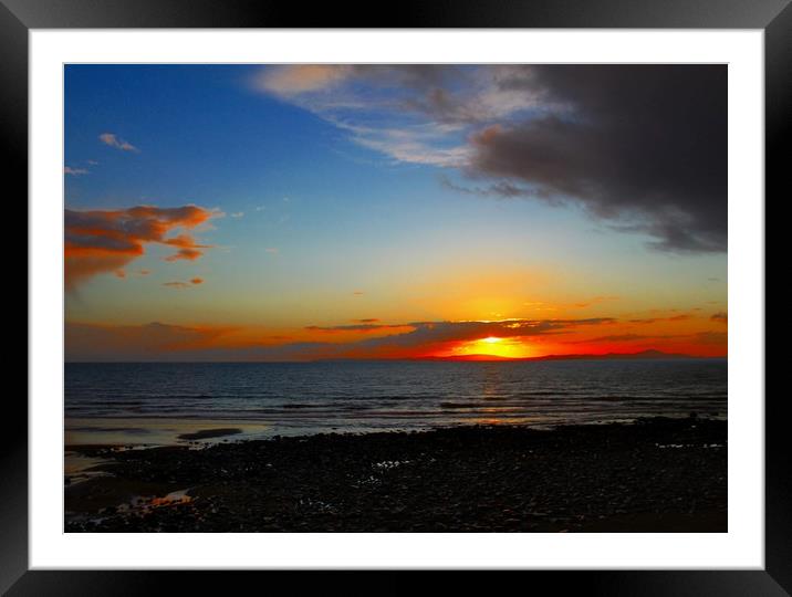 Shell Island Sunset, Llanbedr, North Wales Framed Mounted Print by Gregg Howarth