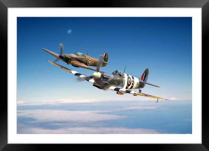 Battle of Britain Heroes Framed Mounted Print by David Stanforth