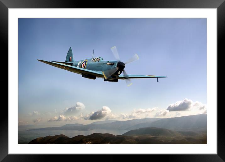 Reconnaissance Spitfire Framed Mounted Print by David Stanforth