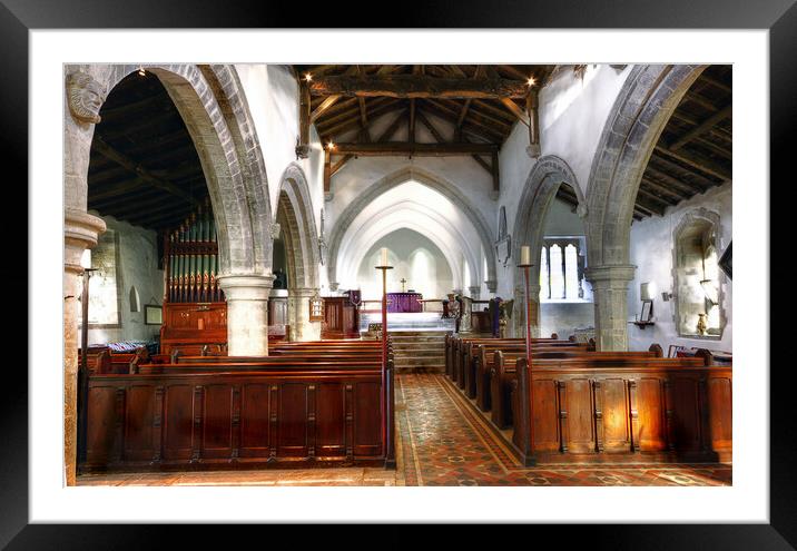 Interior of St.Maurice Church  Framed Mounted Print by David Stanforth