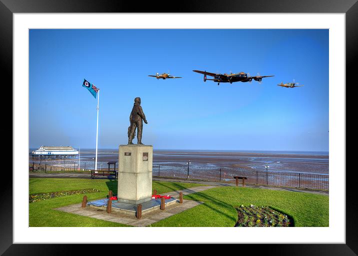 Memorial Flypast Framed Mounted Print by David Stanforth