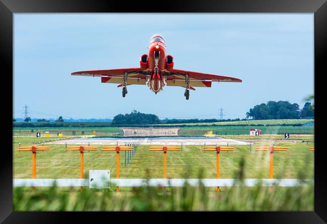 Red Arrow - Up Up and Away  Framed Print by David Stanforth