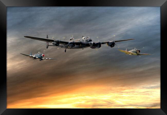 BBMF end of a Long Day Framed Print by David Stanforth