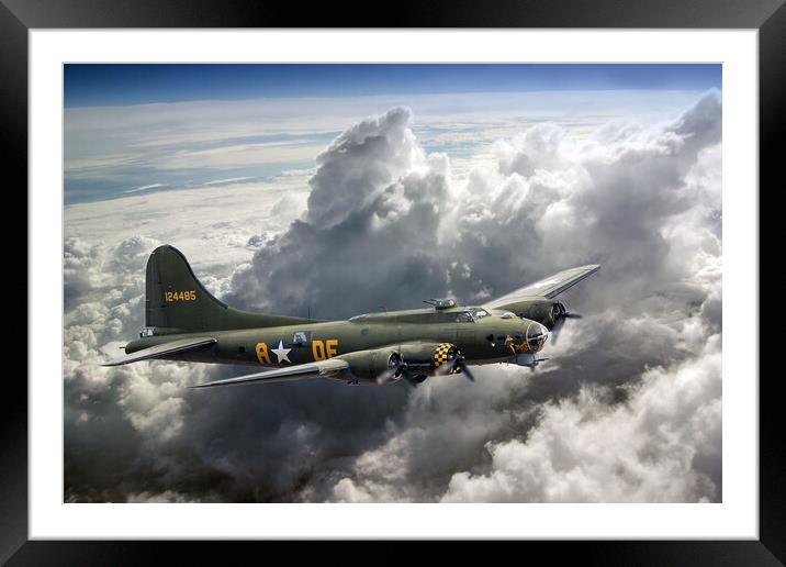 B17 Memphis Belle Framed Mounted Print by David Stanforth