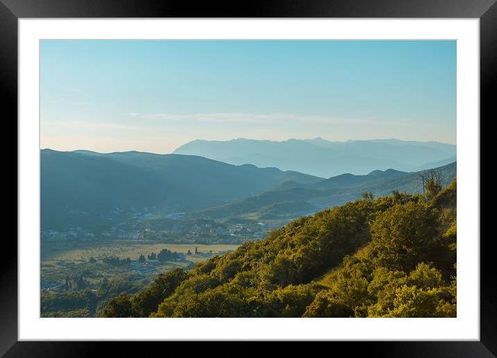Montenegro sunset Framed Mounted Print by Dara Gor