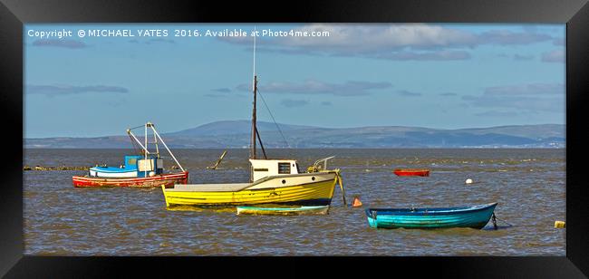 Fishing Boats at Morecambe Framed Print by MICHAEL YATES