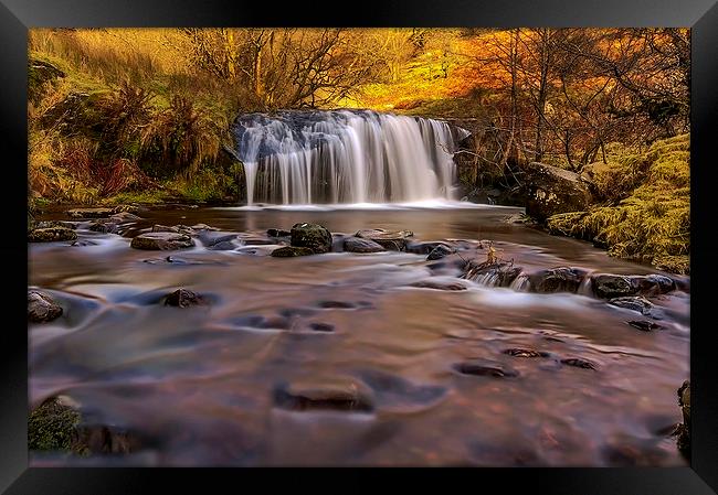  Waterfall, Brecon Beacons, Wales Framed Print by Pete Watson