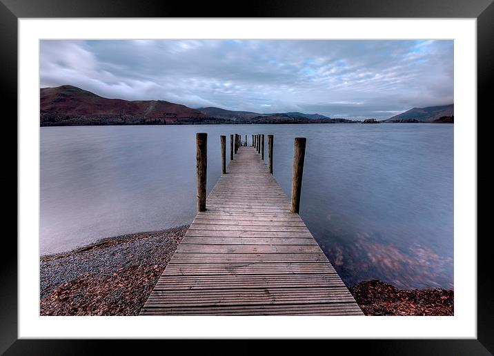  Ashness Jetty, Derwentwater, Lake District Framed Mounted Print by Pete Watson