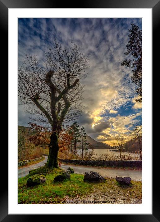 Golden Light on Thirlmere Framed Mounted Print by Pete Watson