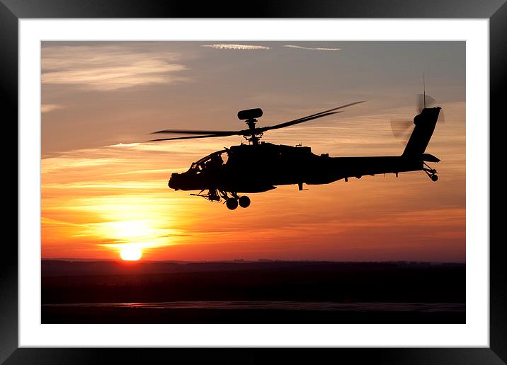  Apache Sunset Framed Mounted Print by Anthony Osborne