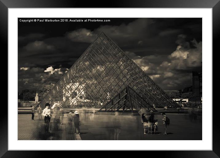 Ghosts of the Louvre Framed Mounted Print by Paul Warburton