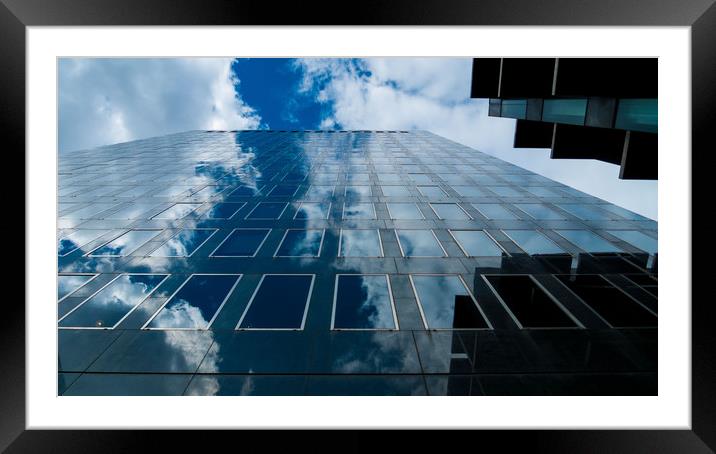 Which side of the sky are you? Framed Mounted Print by Annette Johnson