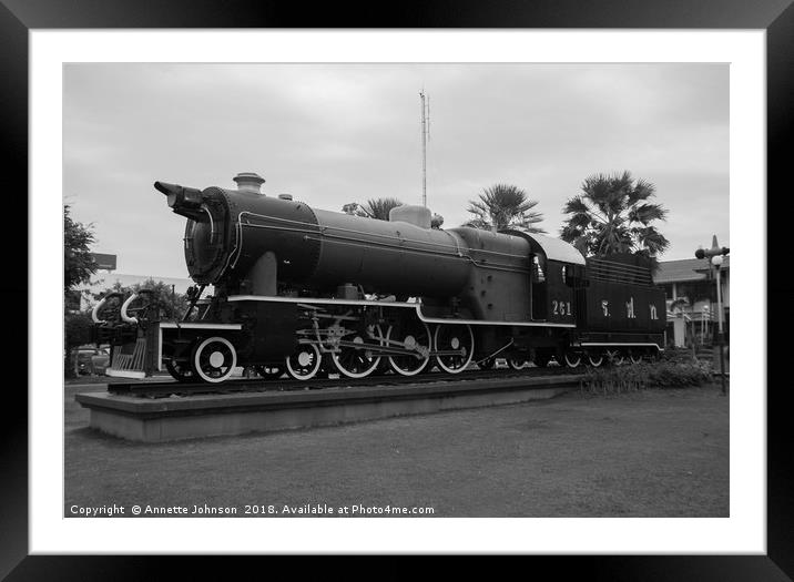 Hanomag Pacific Steam Locomotive #3 Framed Mounted Print by Annette Johnson