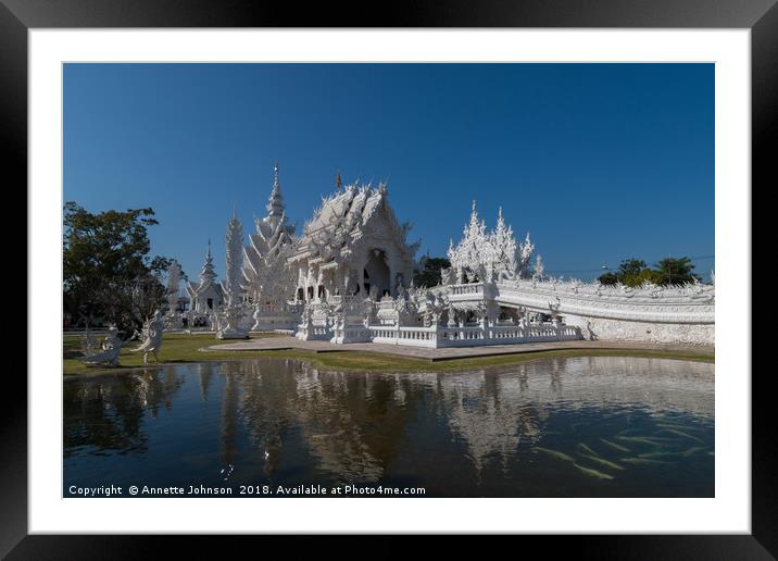 Wat Rong Khun#1 Framed Mounted Print by Annette Johnson
