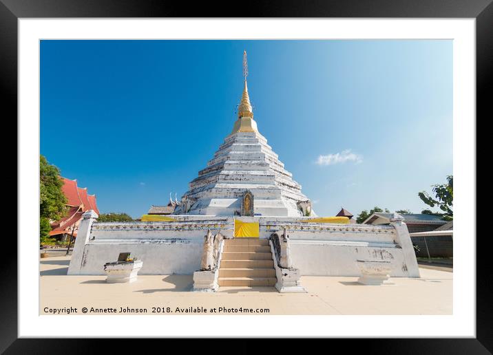 Wat Chedi Luang- Phrae Framed Mounted Print by Annette Johnson