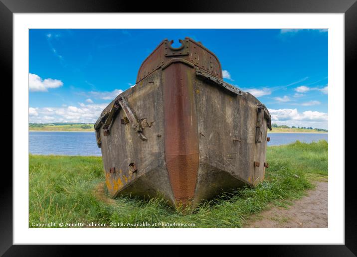 Purton Hulks #3 Framed Mounted Print by Annette Johnson