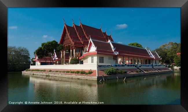 Wat Phra Narai Maharat Framed Print by Annette Johnson