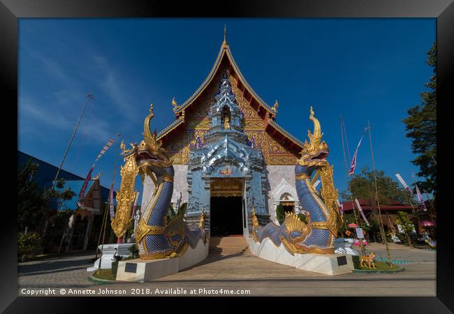Wat Khu Khea Framed Print by Annette Johnson