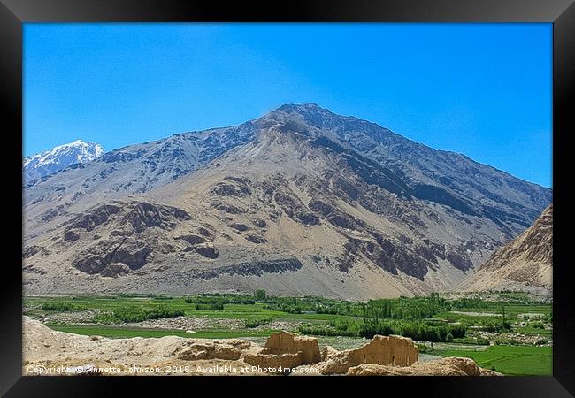 Pamir Mountains in the Wakhan Valley #4 Framed Print by Annette Johnson